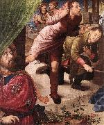 GOES, Hugo van der Adoration of the Shepherds (detail) sf oil